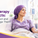 Chemotherapy side effects including fatigue, nausea, hair loss and low immunity