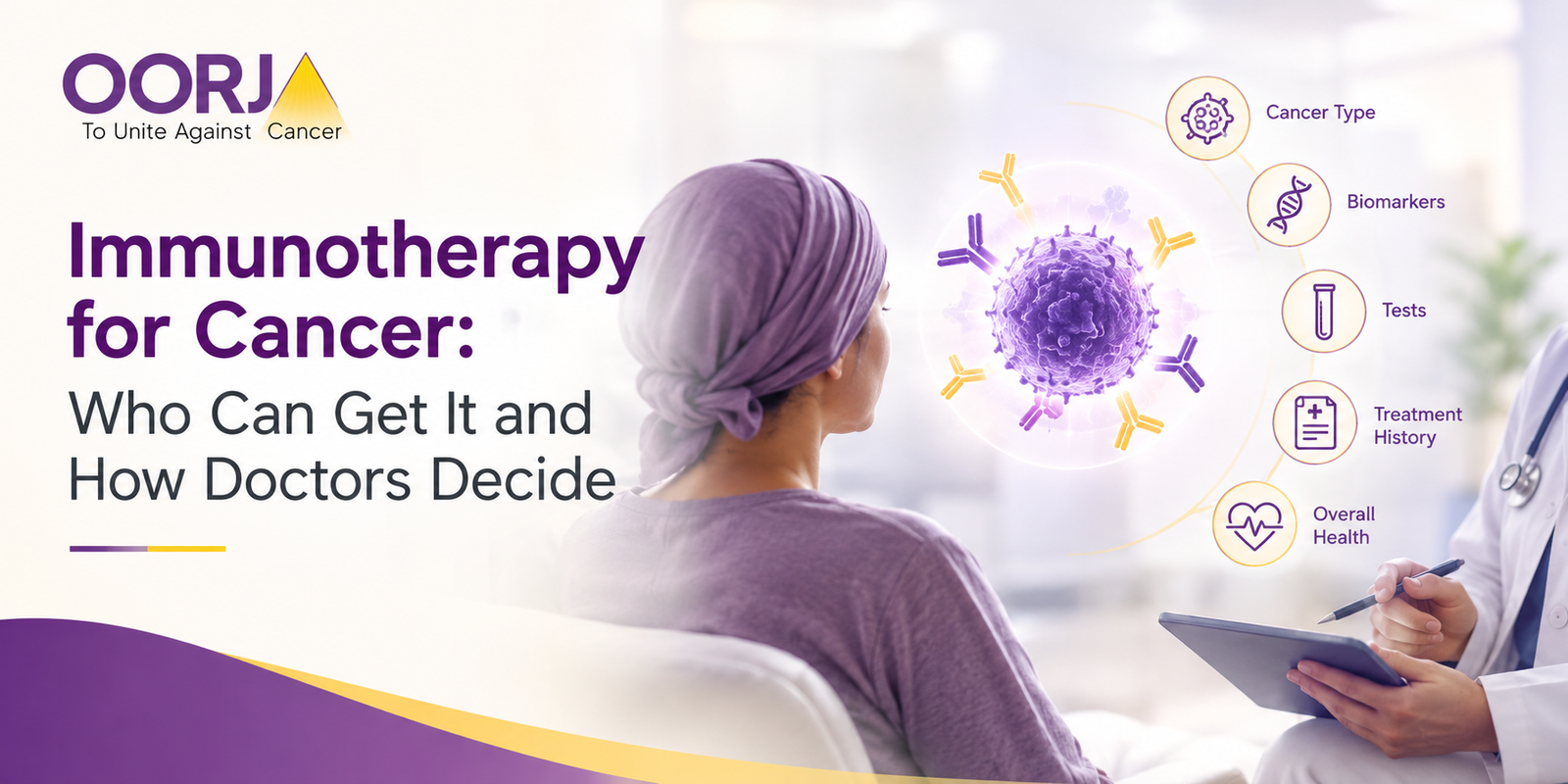 Immunotherapy for cancer eligibility and treatment decision factors